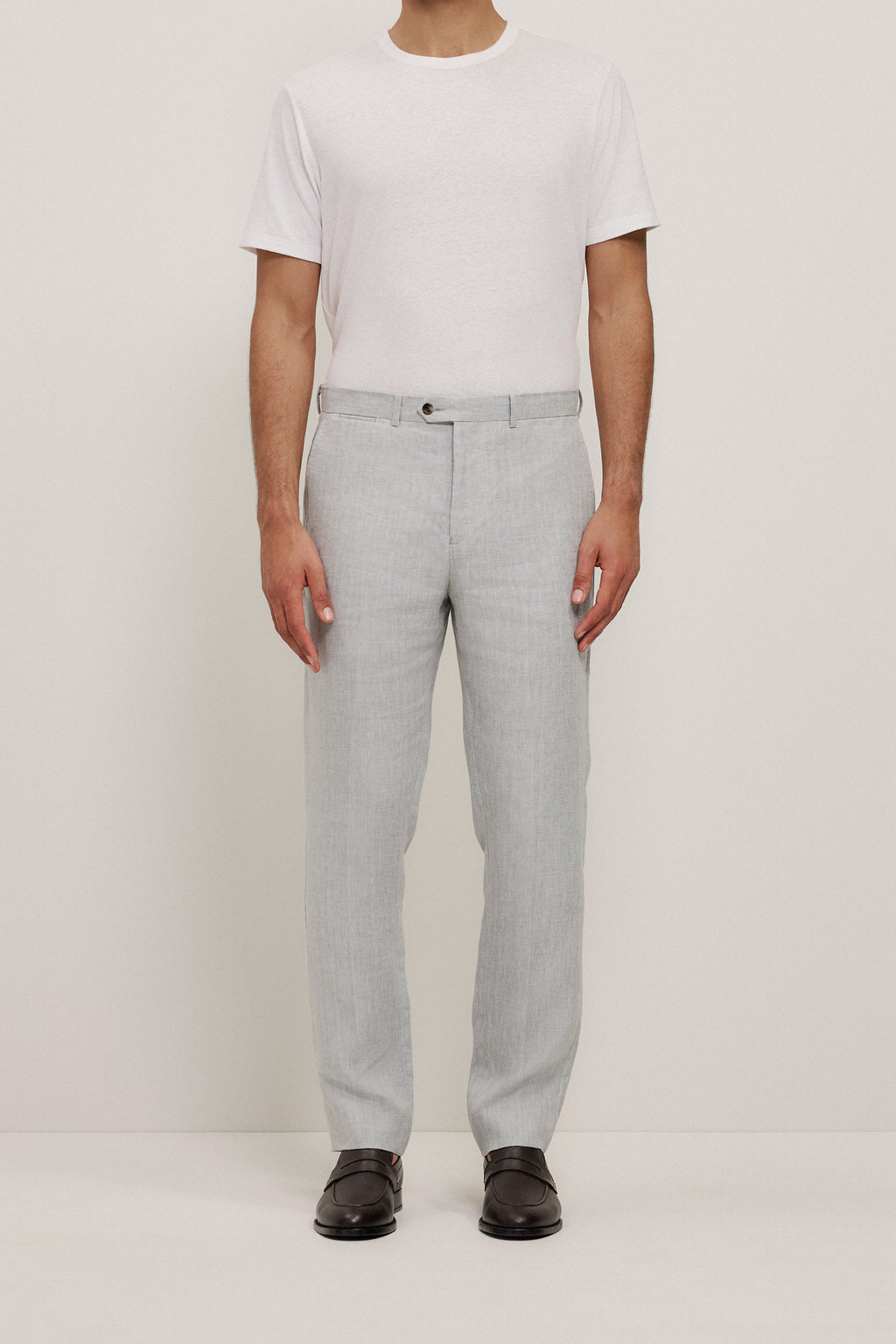 Linen Herringbone Trouser