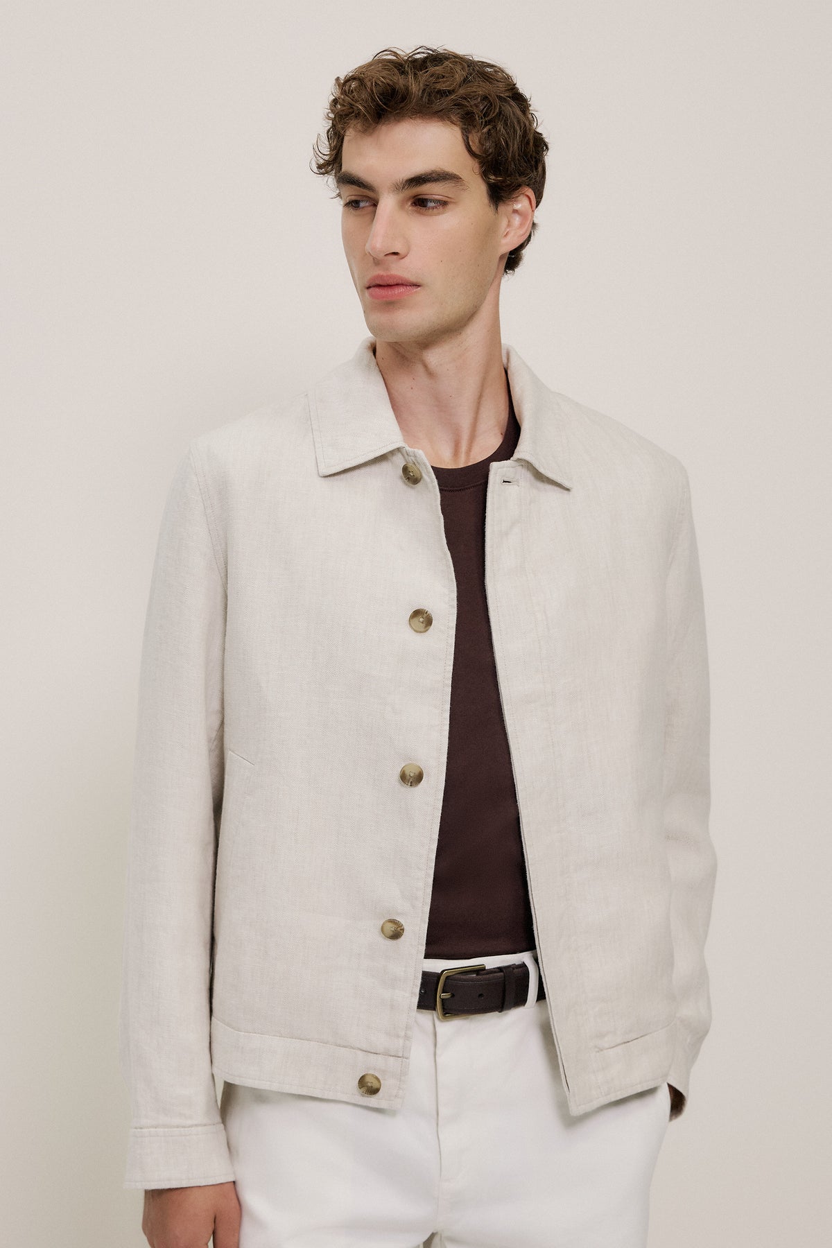 Linen Harrington Jacket