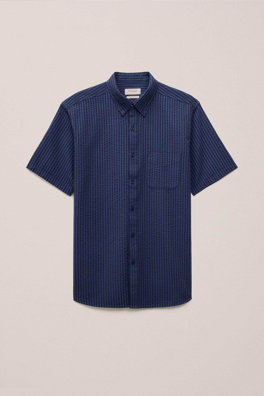 Cotton Seersucker Short Sleeve Shirt