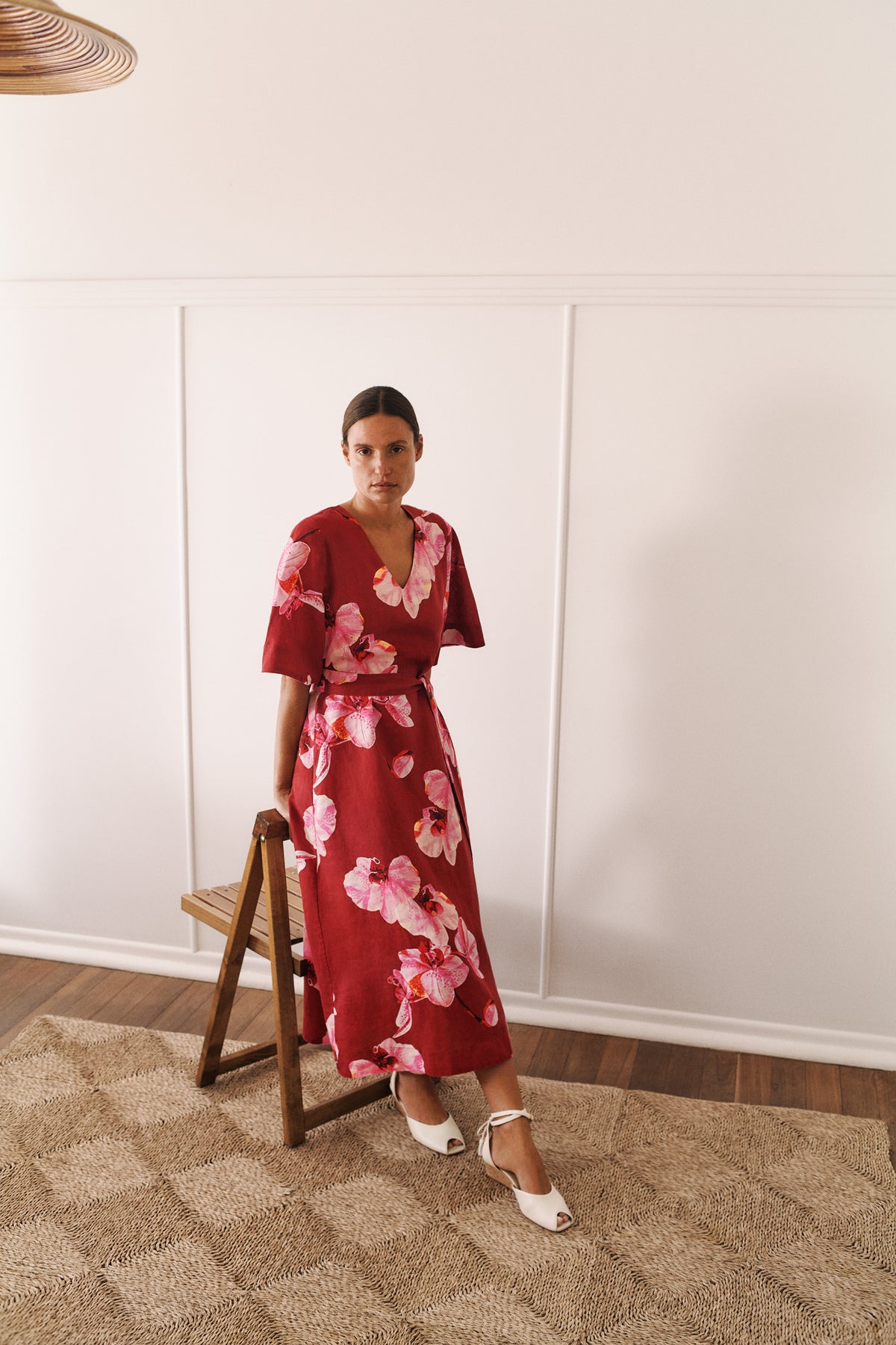 Arden Linen Belted Dress