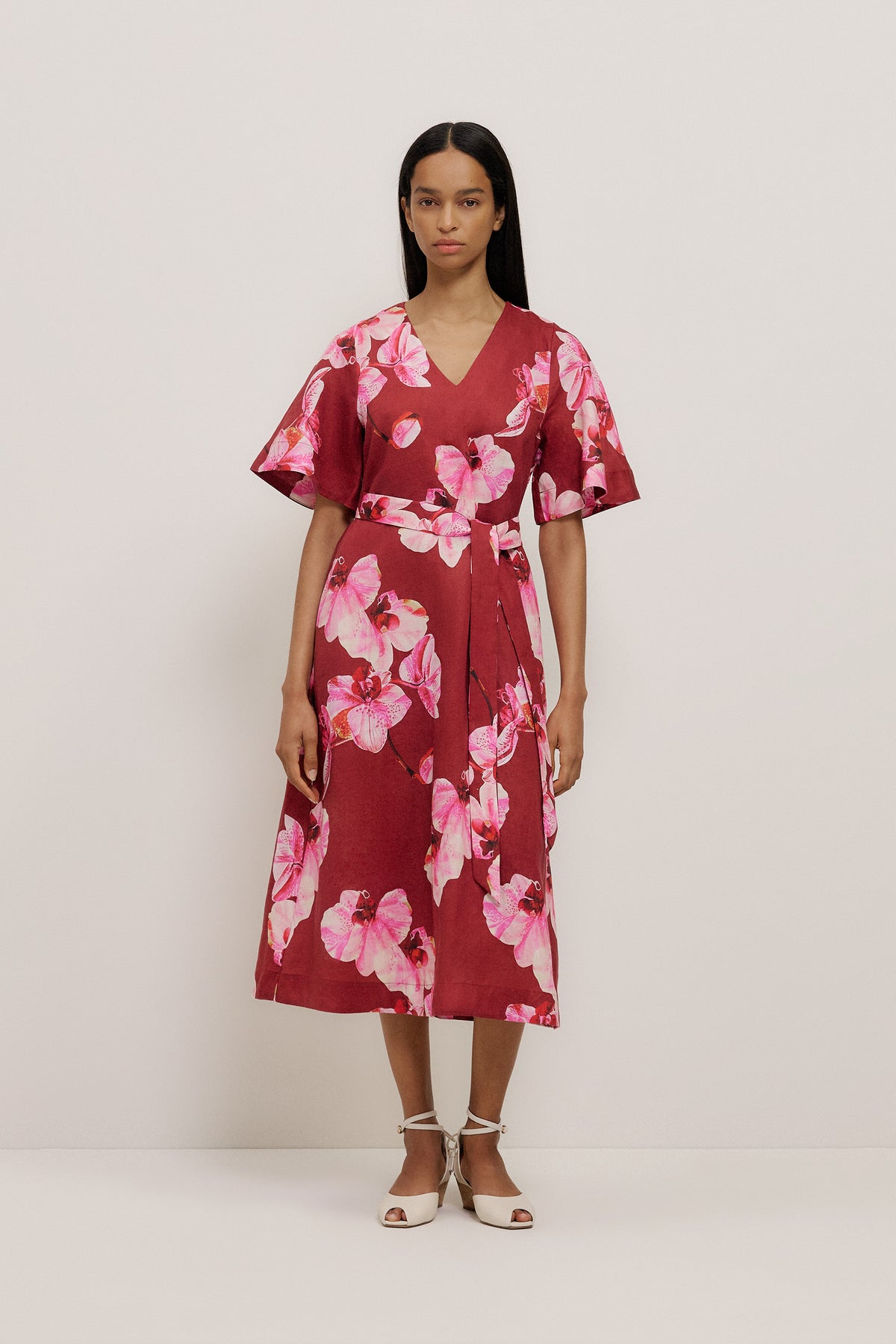 Arden Linen Belted Dress