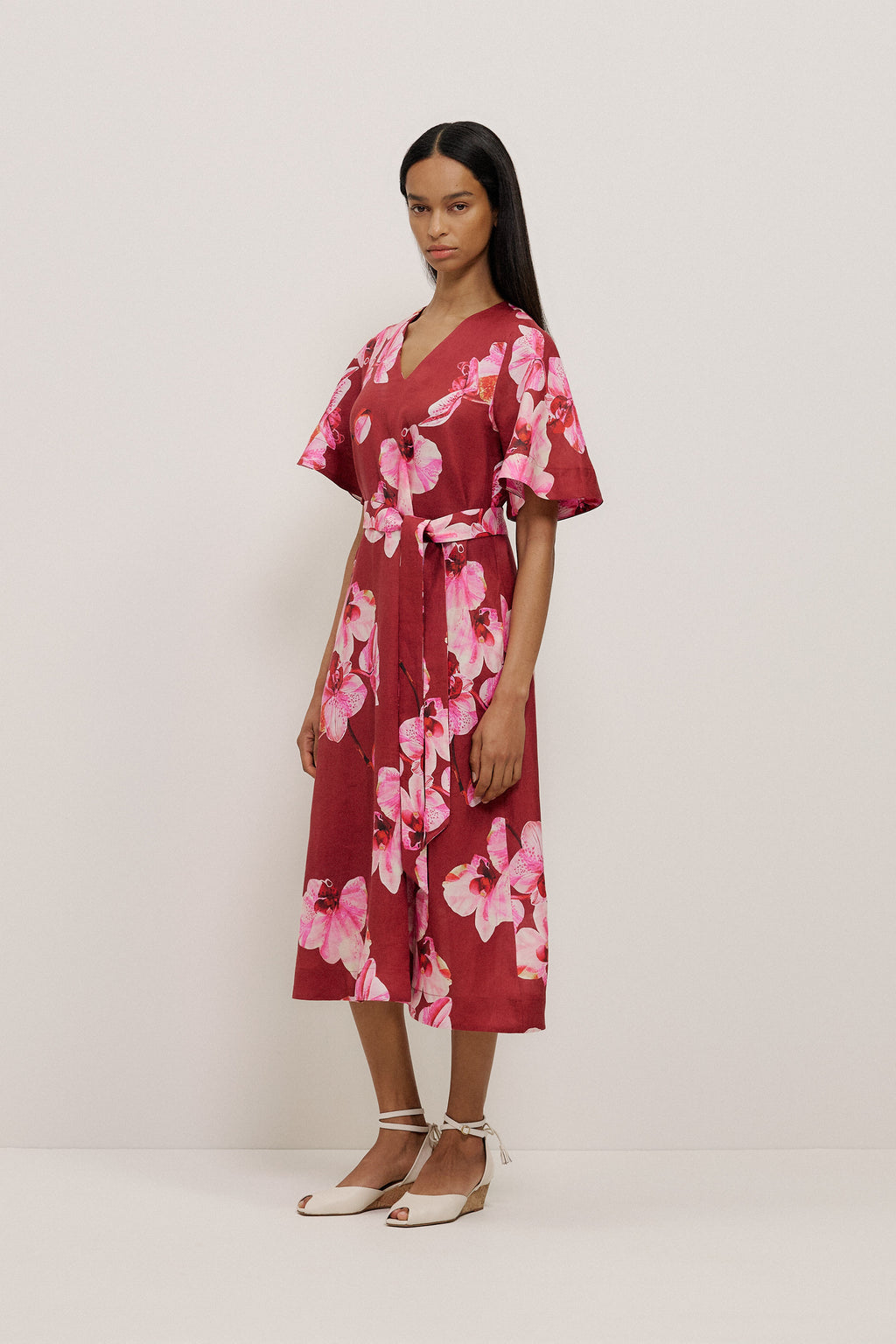 Arden Linen Belted Dress