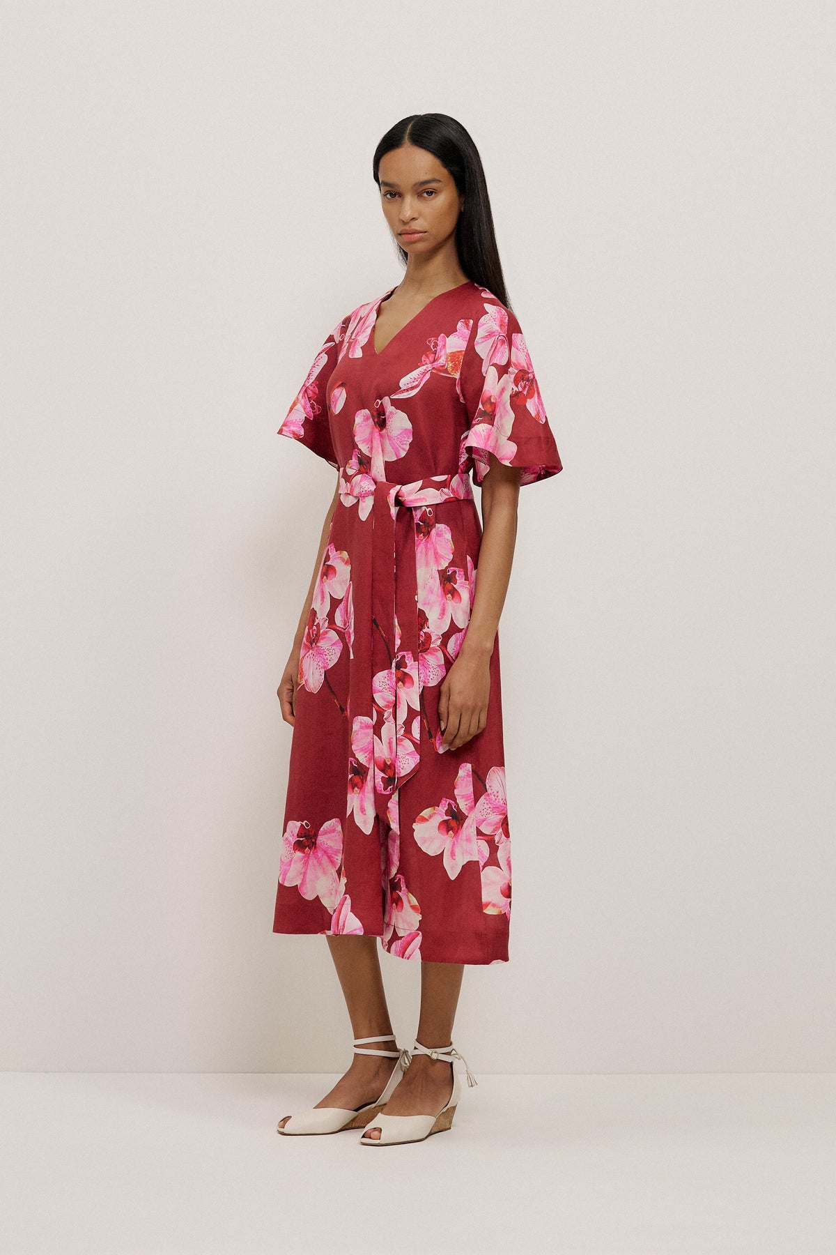 Arden Linen Belted Dress